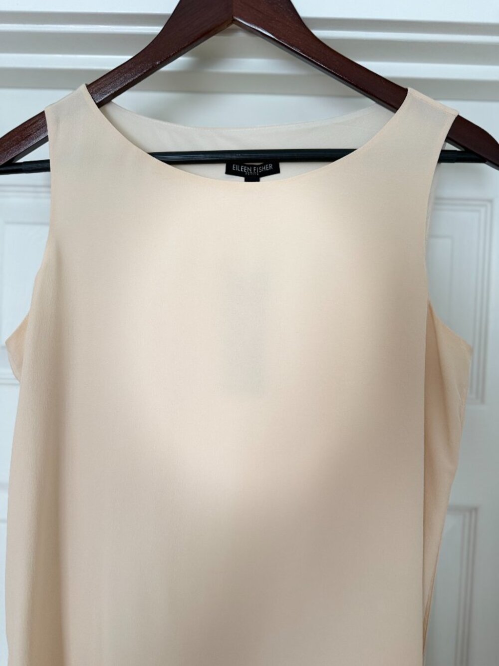 Eileen Fisher Women's Ballet Neck Dress In Alabaster - Picture 2 of 4